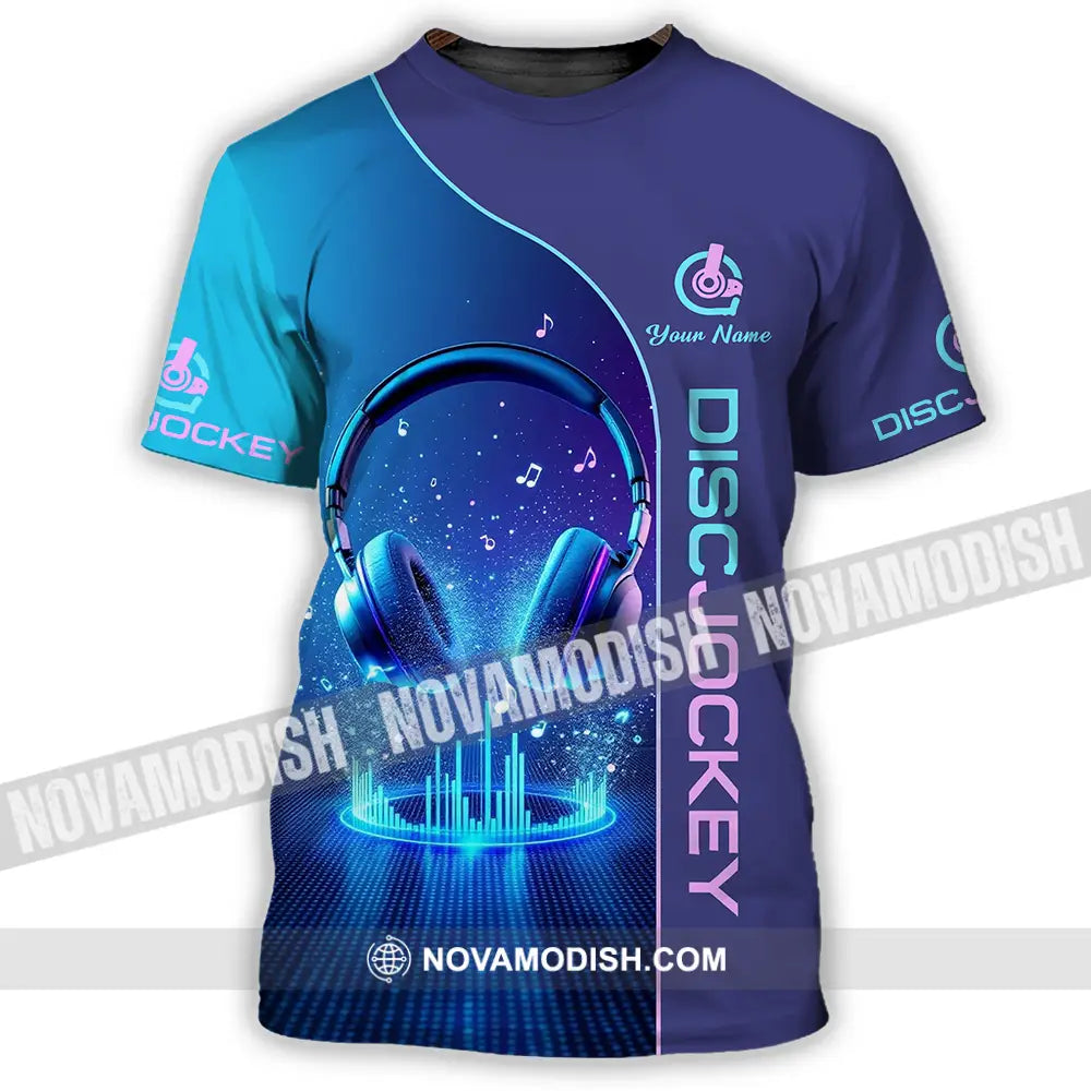 Unisex Shirt - Custom Disc Jockey 3D Shirt - T-Shirt / S - T-shirt
