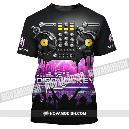 Unisex Shirt - Custom Disc Jockey 3D Shirt T-Shirt / S T-shirt