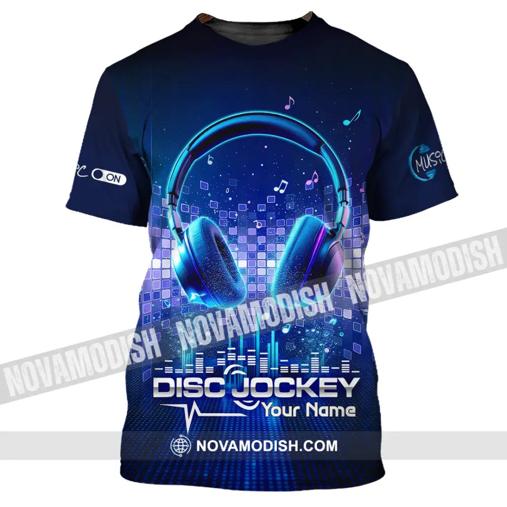 Unisex Shirt - Custom Disc Jockey 3D Shirt T-Shirt / S T-shirt