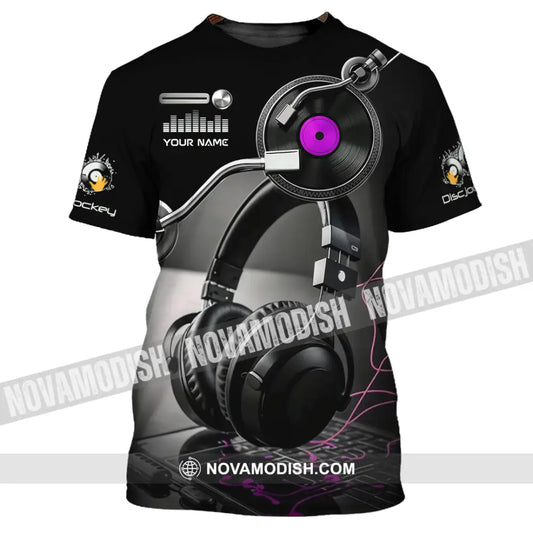 Unisex Shirt - Custom Disc Jockey 3D Shirt T-Shirt / S T-shirt