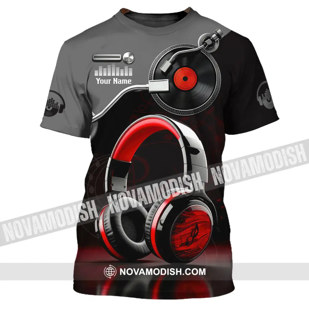 Unisex Shirt - Custom Disc Jockey 3D Shirt T-Shirt / S T-shirt