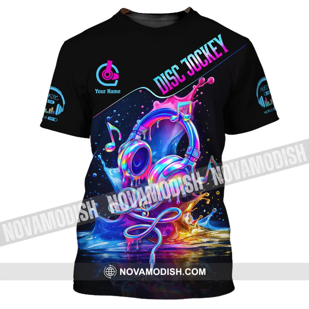 Unisex Shirt - Custom Disc Jockey 3D Shirt T-Shirt / S T-shirt