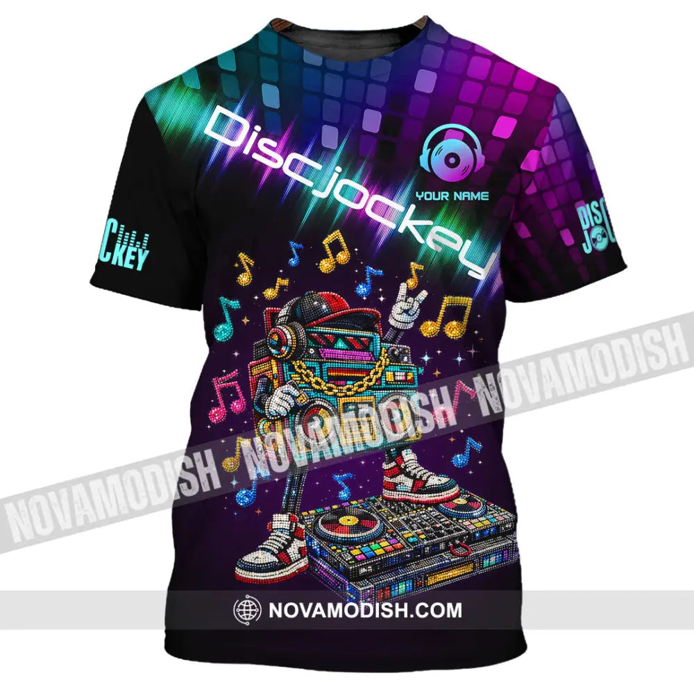 Unisex Shirt - Custom Disc Jockey 3D Shirt T-Shirt / S T-shirt