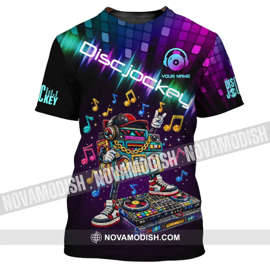 Unisex Shirt - Custom Disc Jockey 3D Shirt T-Shirt / S T-shirt