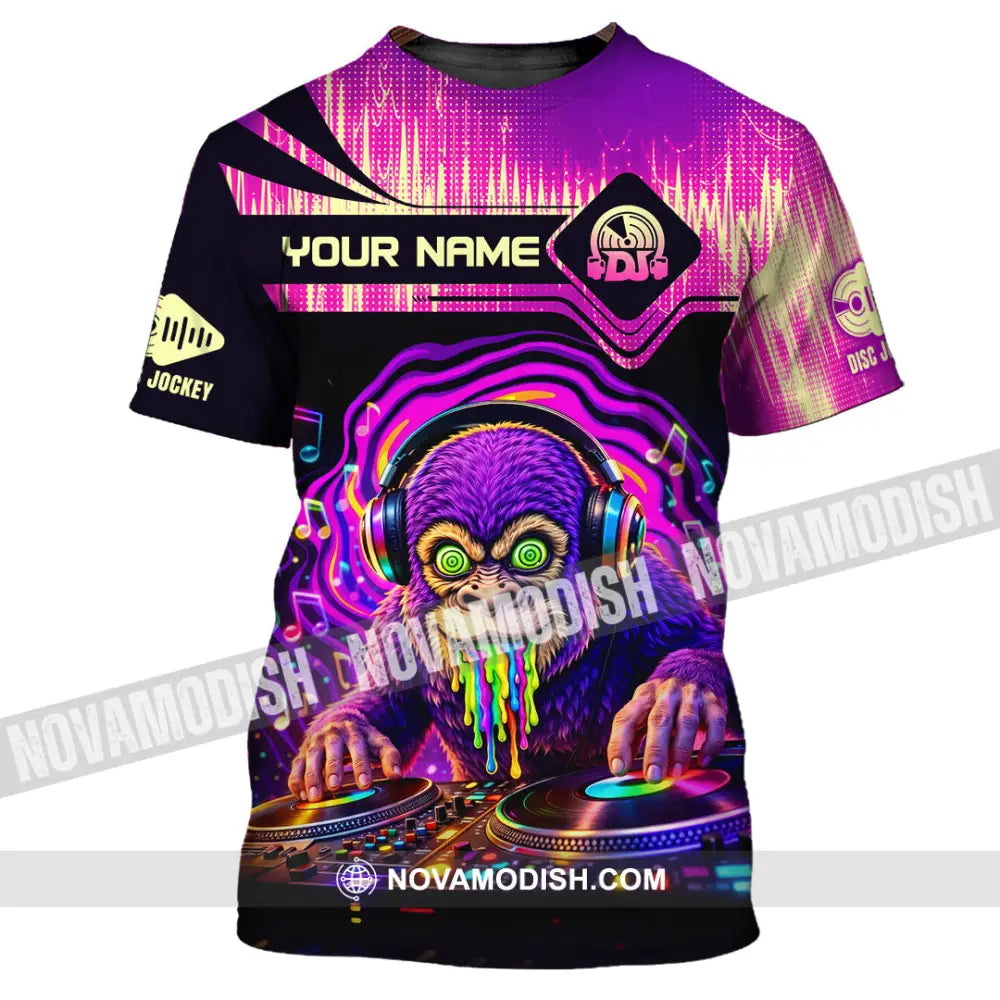 Unisex Shirt - Custom Disc Jockey 3D Shirt T-Shirt / S T-shirt