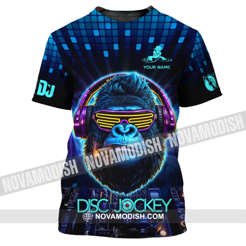 Unisex Shirt - Custom Disc Jockey 3D Shirt T-Shirt / S T-shirt