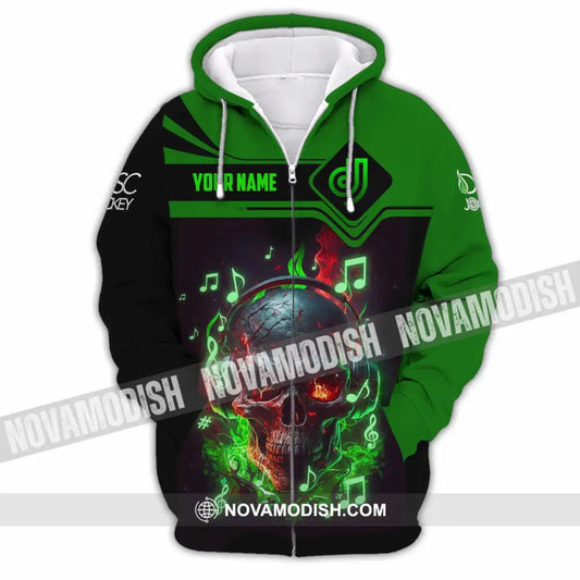 Unisex Shirt - Custom Disc Jockey 3D Shirt Zipper Hoodie / S T-shirt