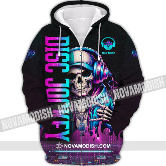 Unisex Shirt - Custom Disc Jockey 3D Shirt Zipper Hoodie / S T-shirt