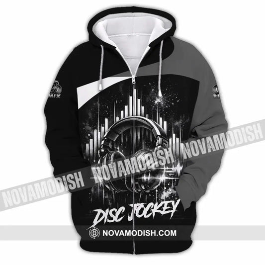 Unisex Shirt - Custom Disc Jockey 3D Shirt - Zipper Hoodie / S - T-shirt