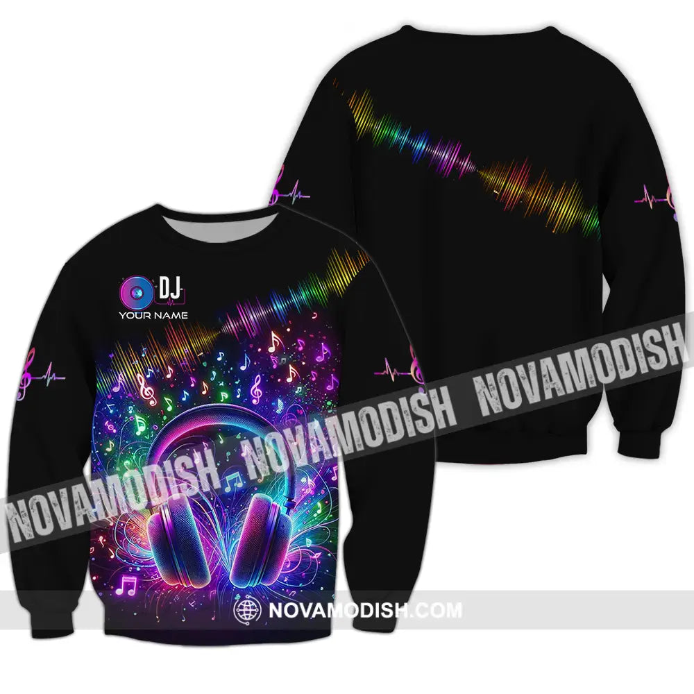 Unisex Shirt - Custom Disc Jockey DJ Shirt Long Sleeve / S T-shirt