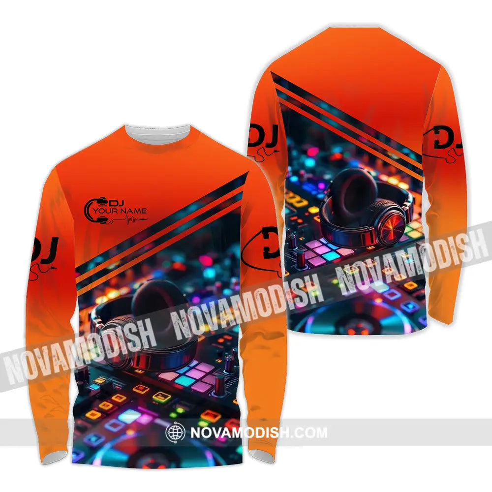 Unisex Shirt - Custom Disc Jockey DJ Shirt Long Sleeve Shirt / S T-shirt