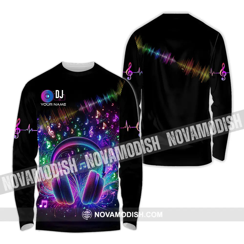Unisex Shirt - Custom Disc Jockey DJ Shirt Long Sleeve Shirt / S T-shirt
