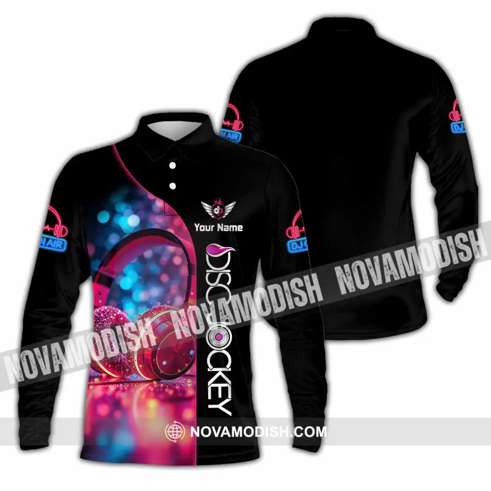 Unisex Shirt - Custom Disc Jockey Shirt - Long Sleeve Polo / S - T-shirt