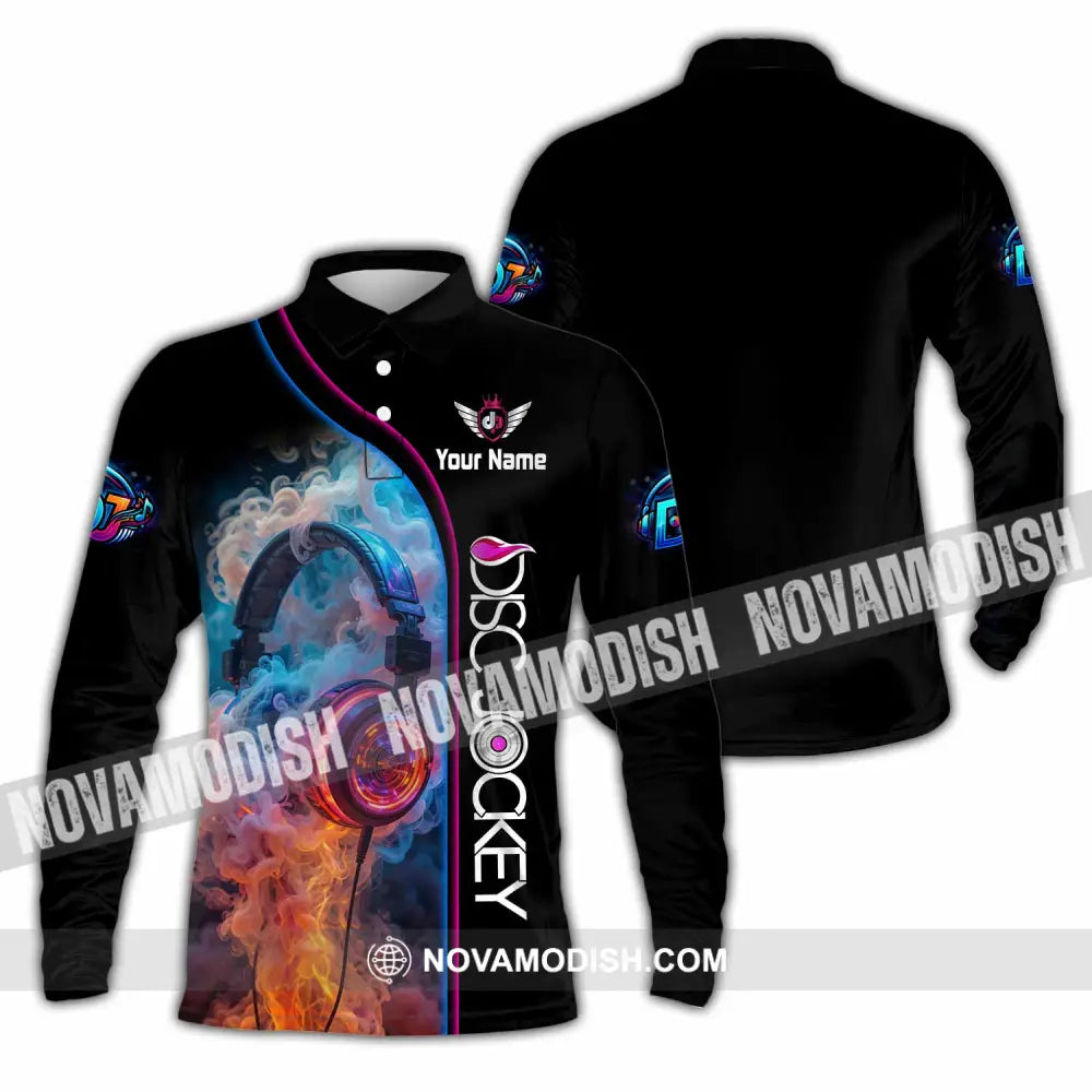 Unisex Shirt - Custom Disc Jockey Shirt - Long Sleeve Polo / S - T-shirt