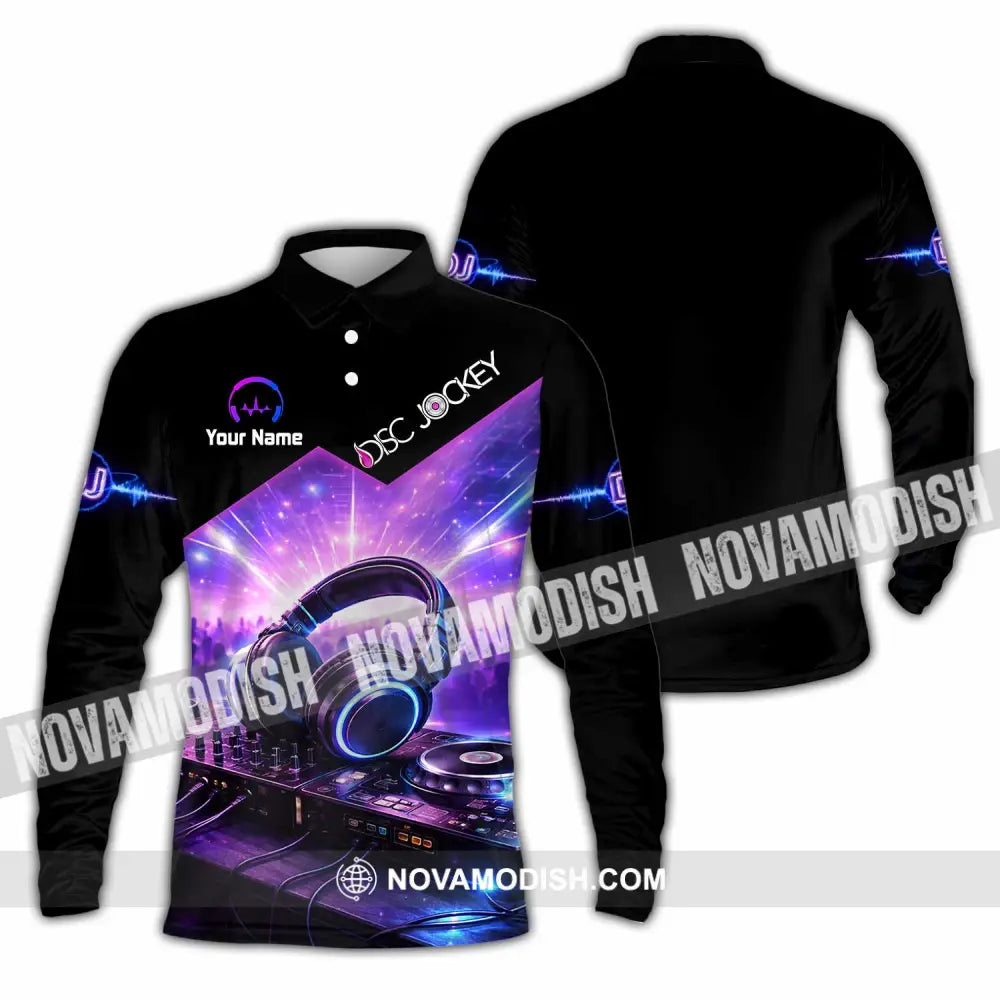 Unisex Shirt - Custom Disc Jockey Shirt - Long Sleeve Polo / S - T-shirt