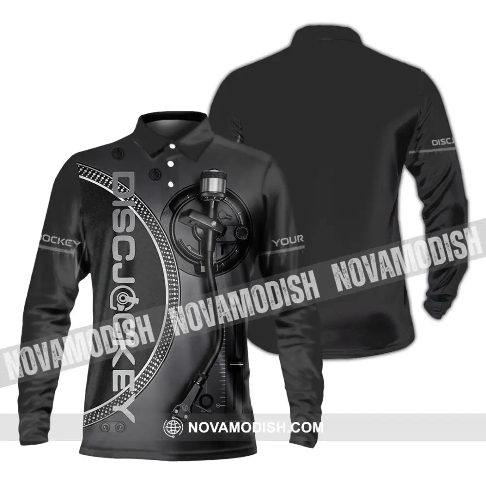 Unisex Shirt - Custom Disc Jockey Shirt - Long Sleeve Polo / S - T-shirt