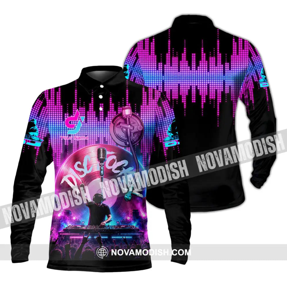 Unisex Shirt - Custom Disc Jockey Shirt - Long Sleeve Polo / S - T-shirt