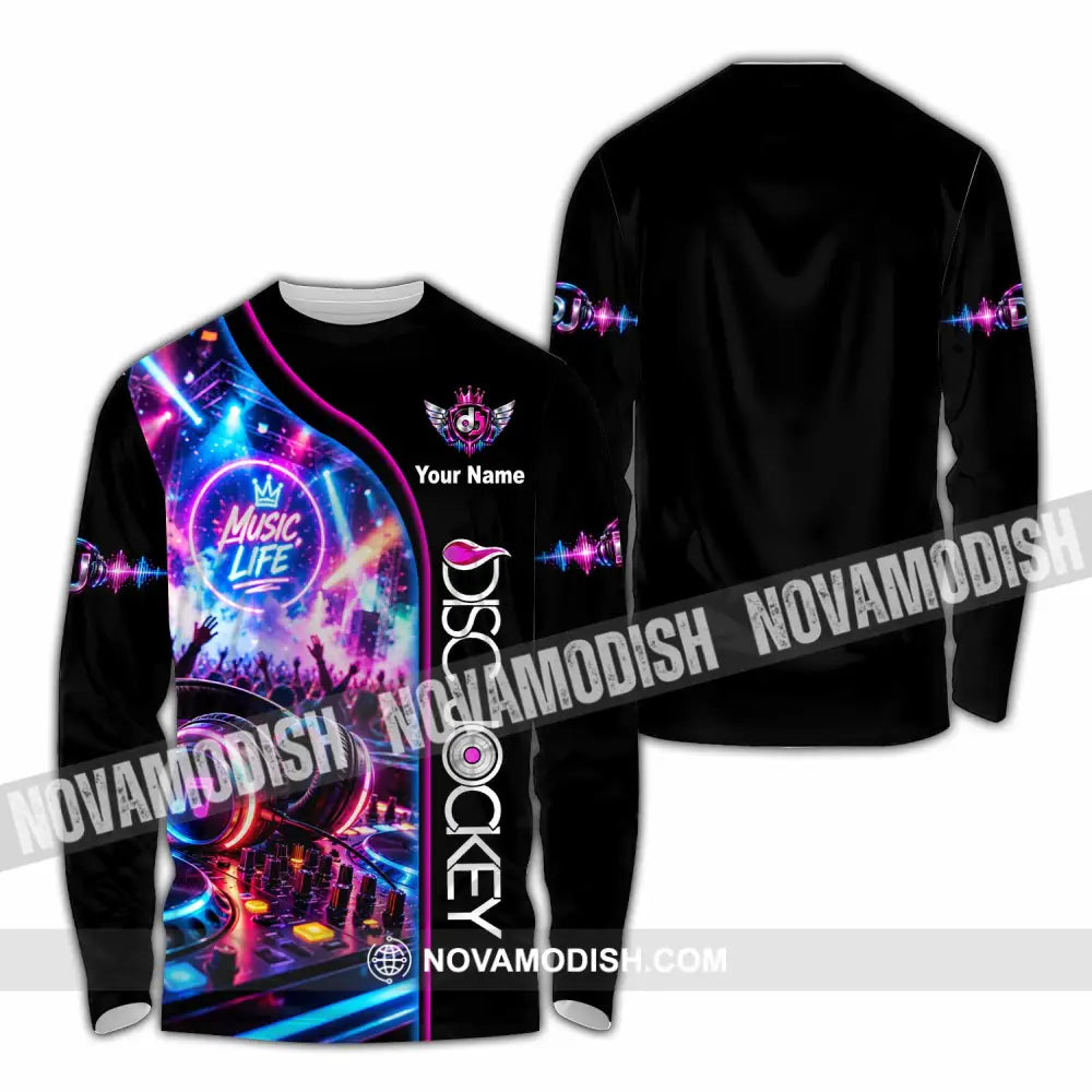 Unisex Shirt - Custom Disc Jockey Shirt - Long Sleeve Shirt / S - T-shirt