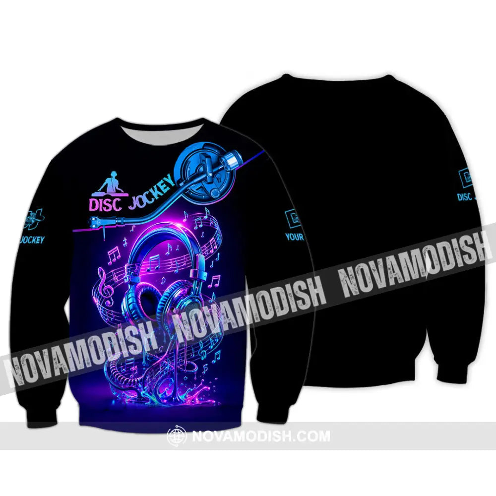 Unisex Shirt - Custom Disc Jockey Shirt - Long Sleeve / S - T-shirt