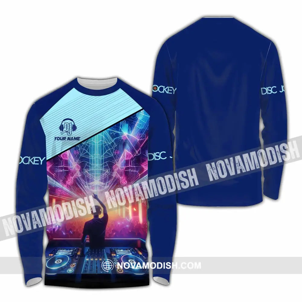 Unisex Shirt - Custom Disc Jockey Shirt Long Sleeve Shirt / S T-shirt