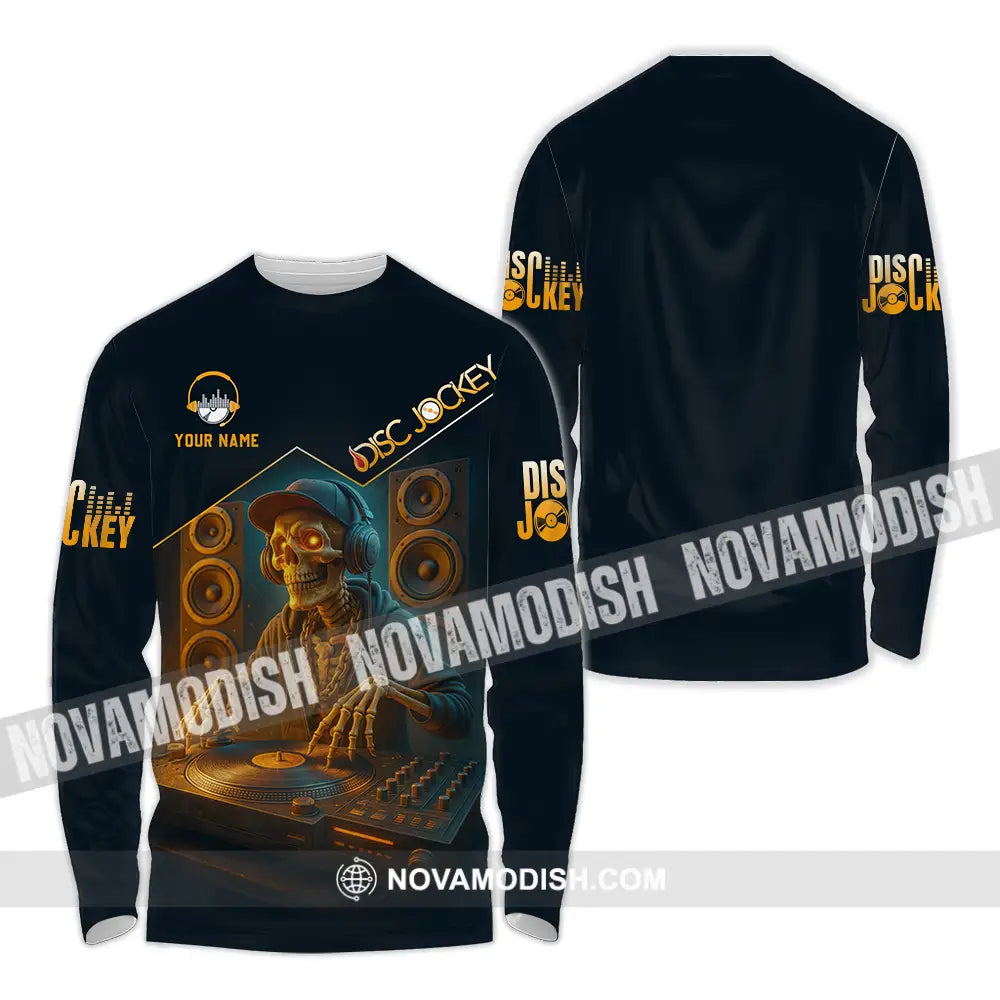 Unisex Shirt - Custom Disc Jockey Shirt Long Sleeve Shirt / S T-shirt
