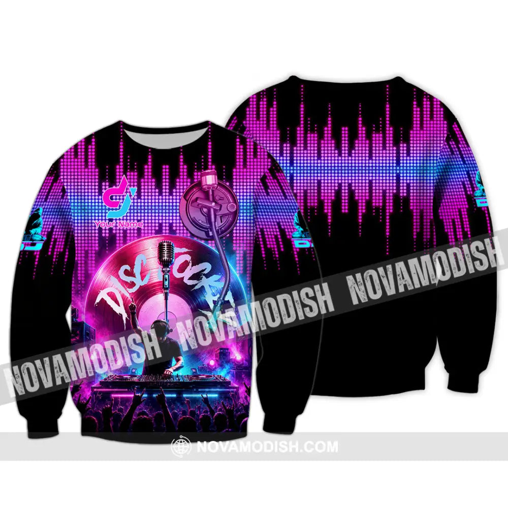 Unisex Shirt - Custom Disc Jockey Shirt - Long Sleeve / S - T-shirt