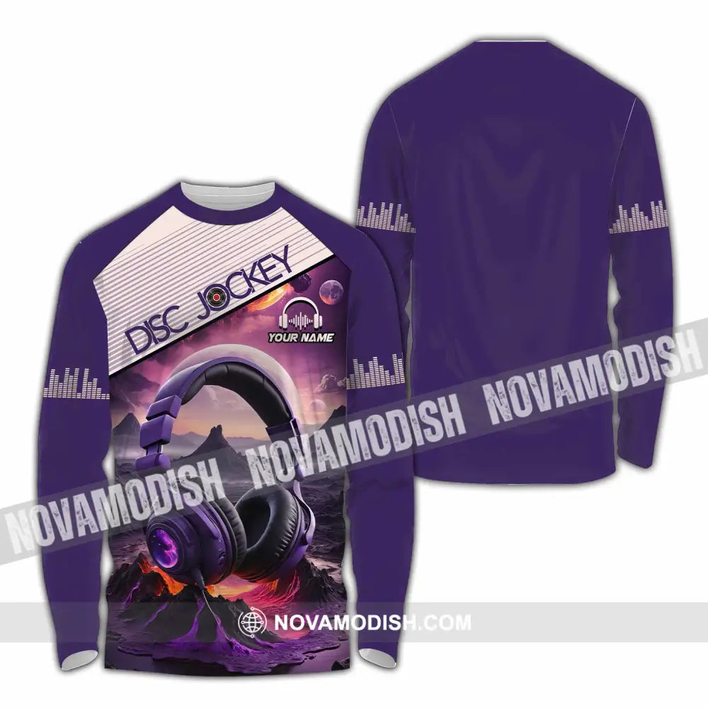 Unisex Shirt - Custom Disc Jockey Shirt Long Sleeve Shirt / S T-shirt