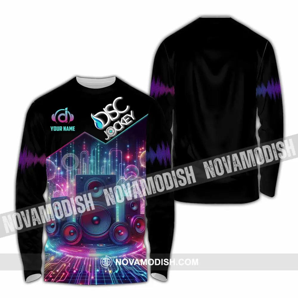 Unisex Shirt - Custom Disc Jockey Shirt Long Sleeve Shirt / S T-shirt