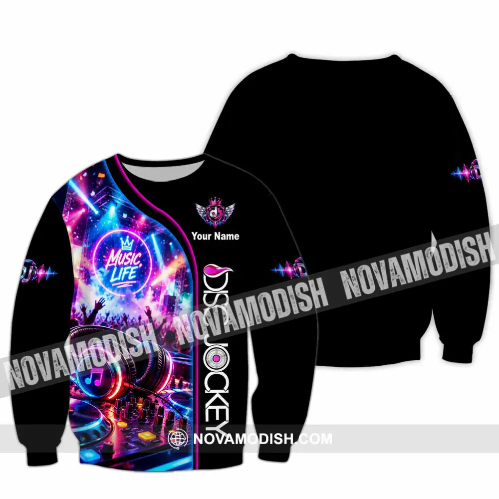Unisex Shirt - Custom Disc Jockey Shirt - Long Sleeve / S - T-shirt
