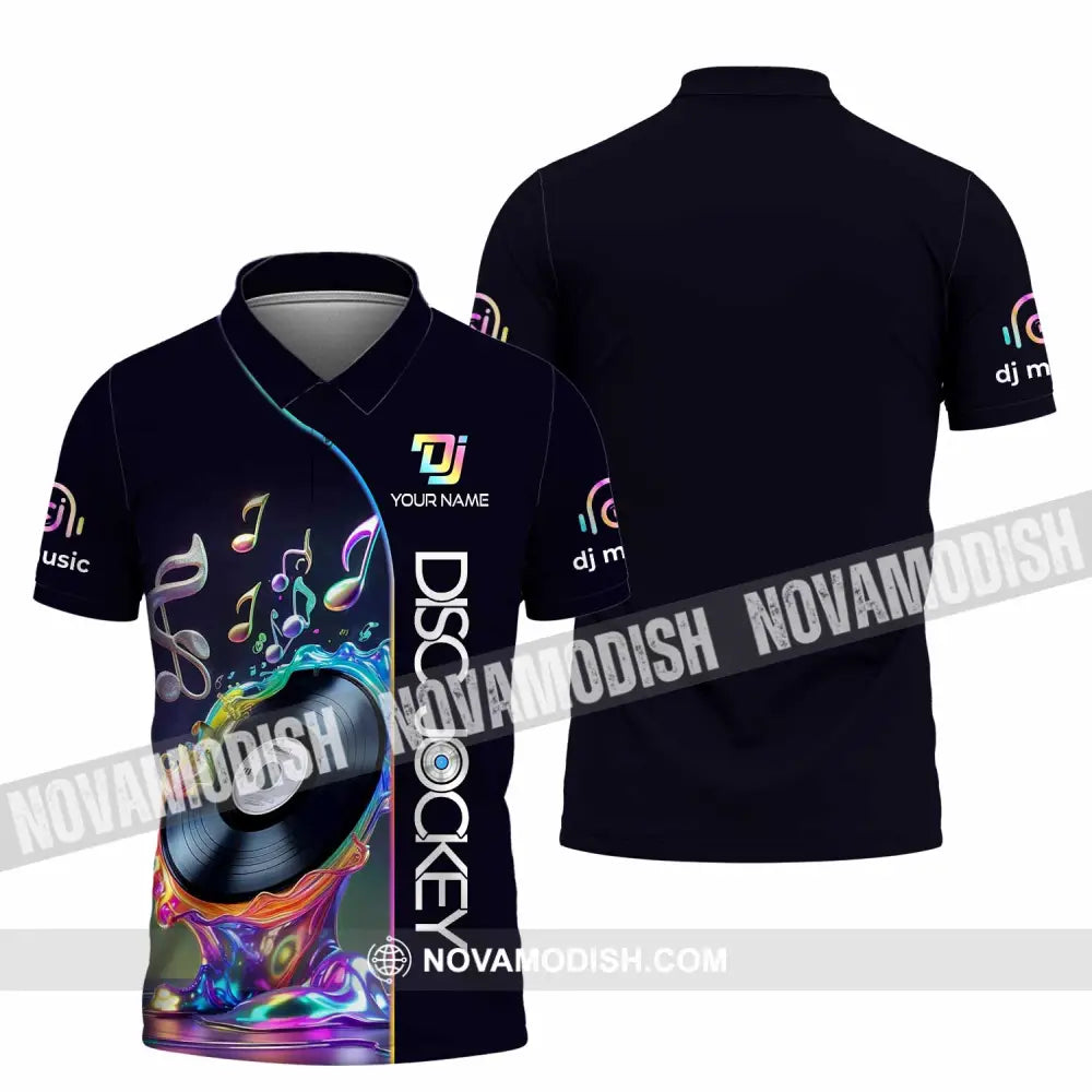 Unisex Shirt - Custom Disc Jockey Lover Shirt Polo Shirt / S T-shirt