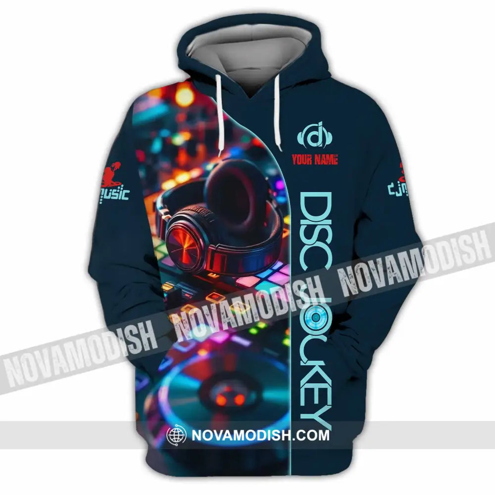 Unisex Shirt - Custom Disc Jockey Party Shirt Hoodie / S T-shirt
