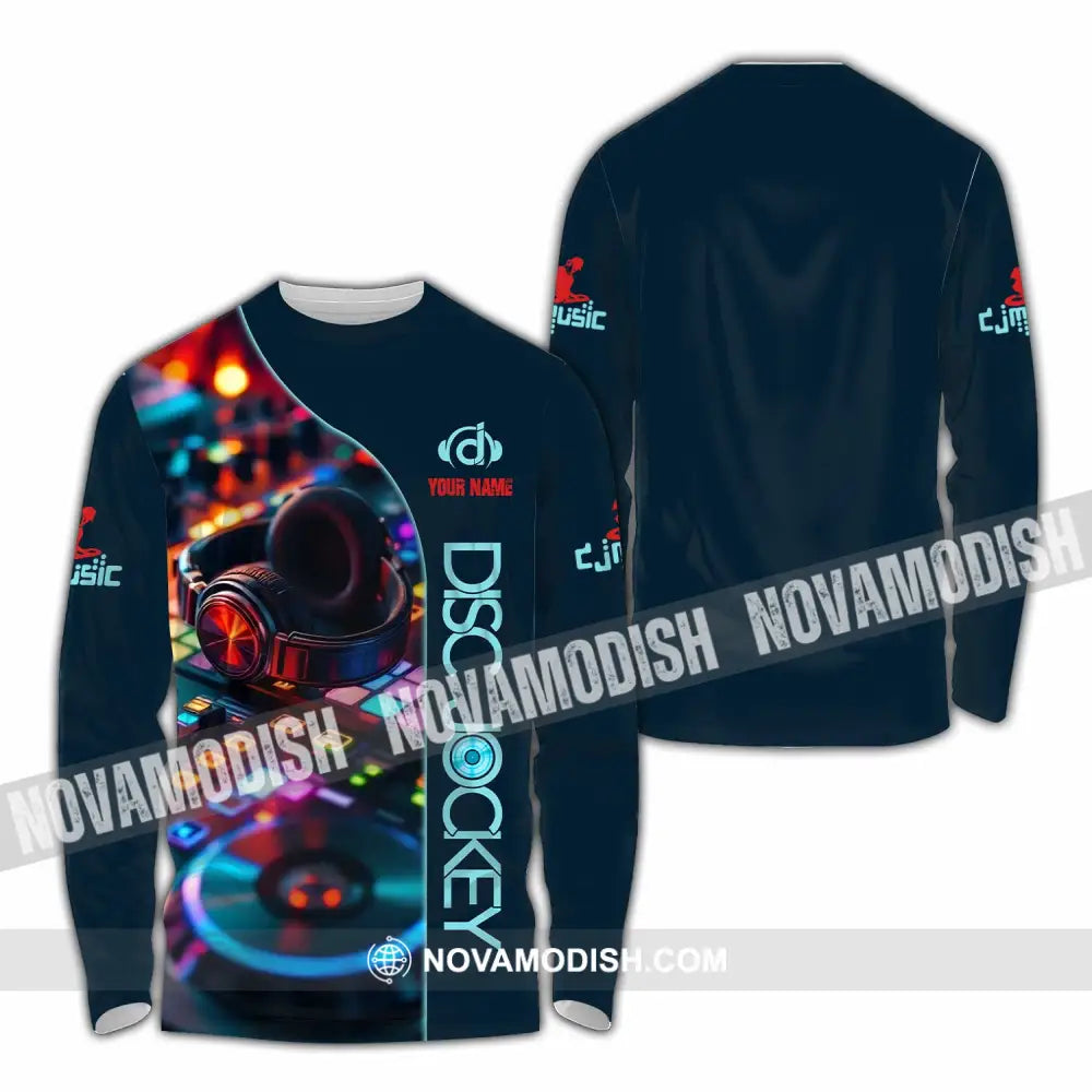 Unisex Shirt - Custom Disc Jockey Party Shirt Long Sleeve Shirt / S T-shirt