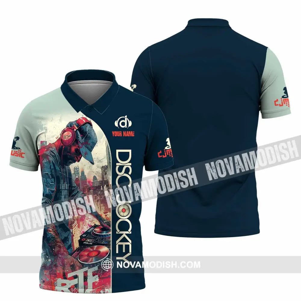 Unisex Shirt - Custom Disc Jockey Shirt Polo Shirt / S T-shirt