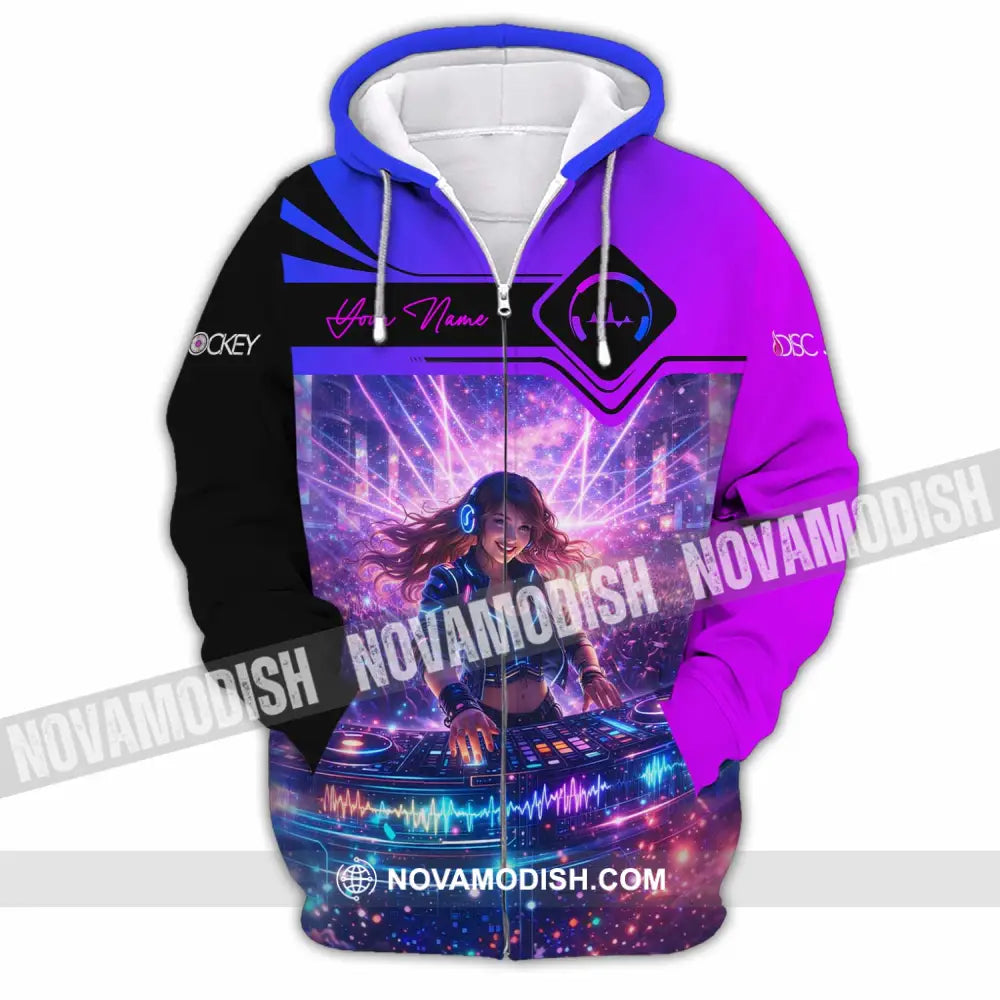 Unisex Shirt - Custom Disc Jockey Shirt - Zipper Hoodie / S - T-shirt