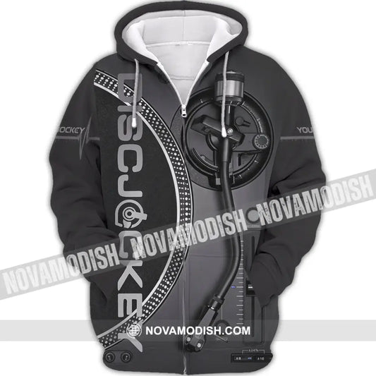 Unisex Shirt - Custom Disc Jockey Shirt - Zipper Hoodie / S - T-shirt