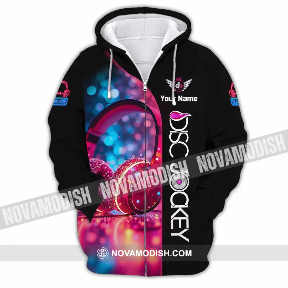 Unisex Shirt - Custom Disc Jockey Shirt - Zipper Hoodie / S - T-shirt