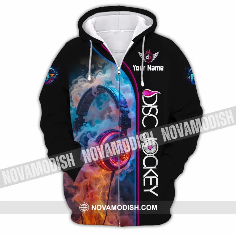 Unisex Shirt - Custom Disc Jockey Shirt - Zipper Hoodie / S - T-shirt