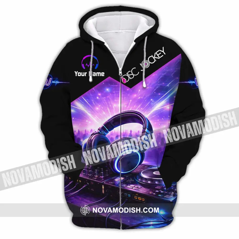 Unisex Shirt - Custom Disc Jockey Shirt - Zipper Hoodie / S - T-shirt