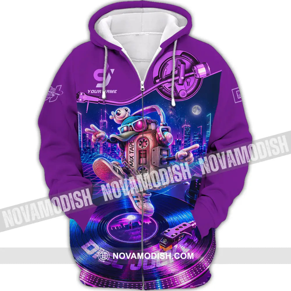Unisex Shirt - Custom Disc Jockey Shirt - Zipper Hoodie / S - T-shirt