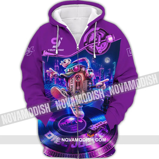 Unisex Shirt - Custom Disc Jockey Shirt - Zipper Hoodie / S - T-shirt