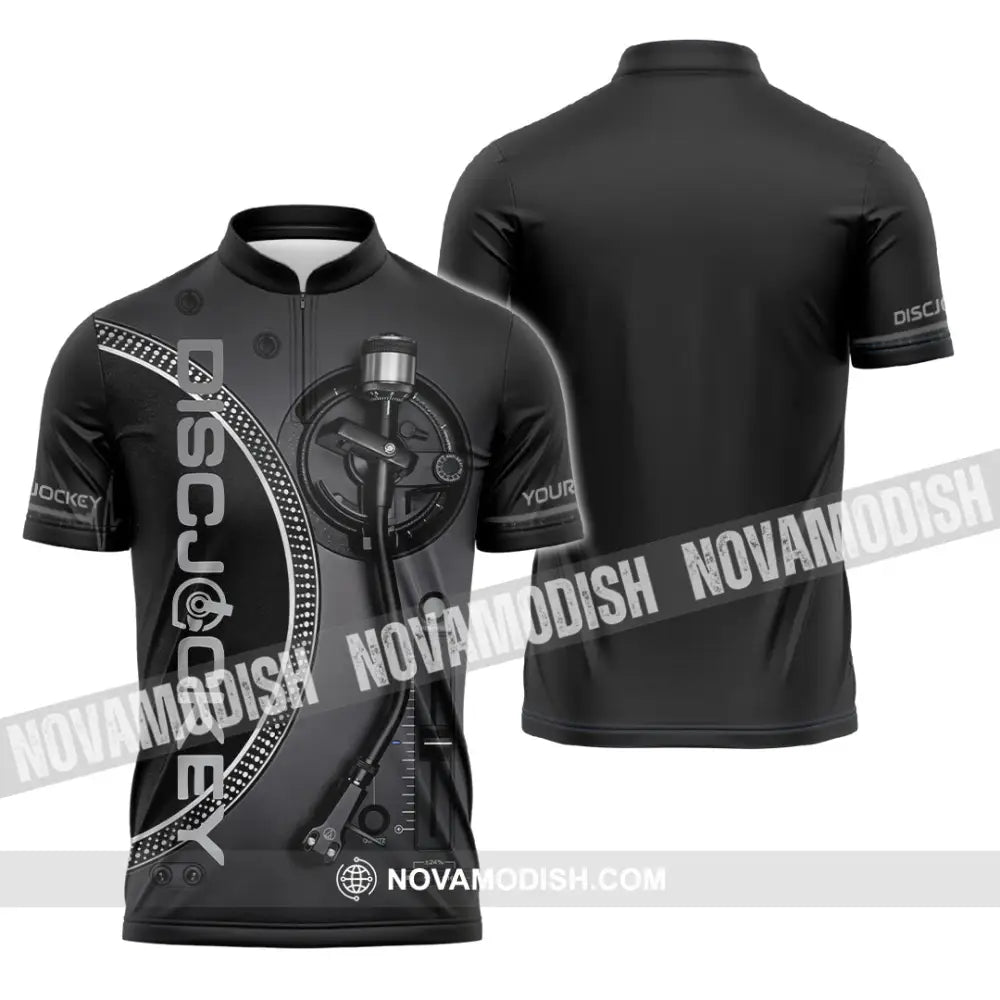 Unisex Shirt - Custom Disc Jockey Shirt - Zipper Polo Shirt / S - T-shirt