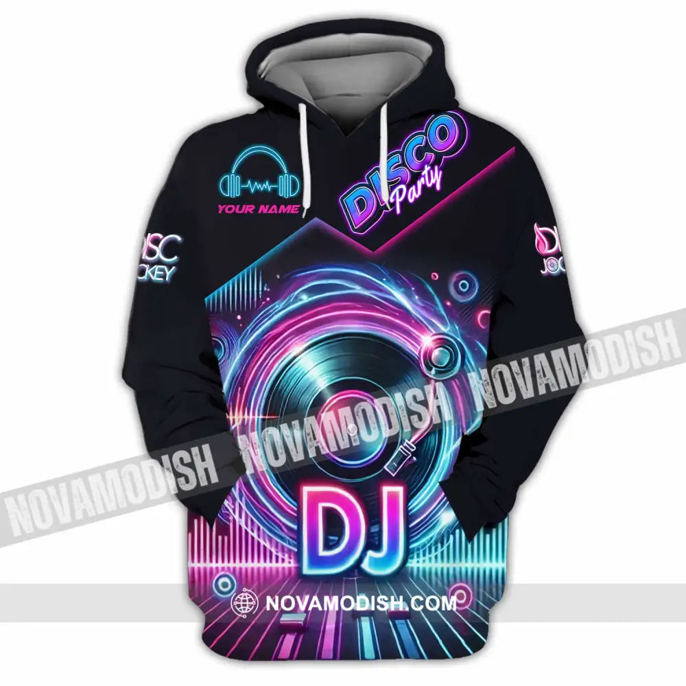 Unisex Shirt - Custom Disco Party DJ Shirt Hoodie / S T-shirt