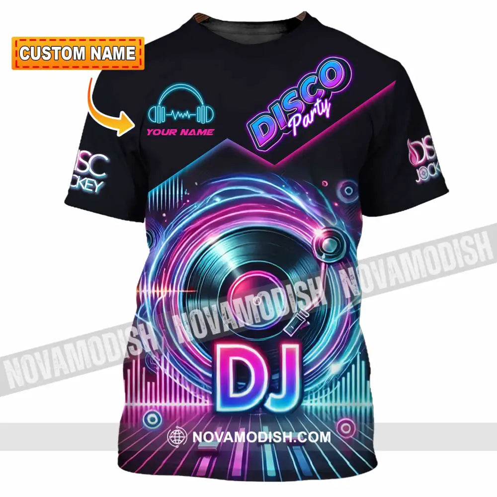 Unisex Shirt - Custom Disco Party DJ Shirt T-shirt