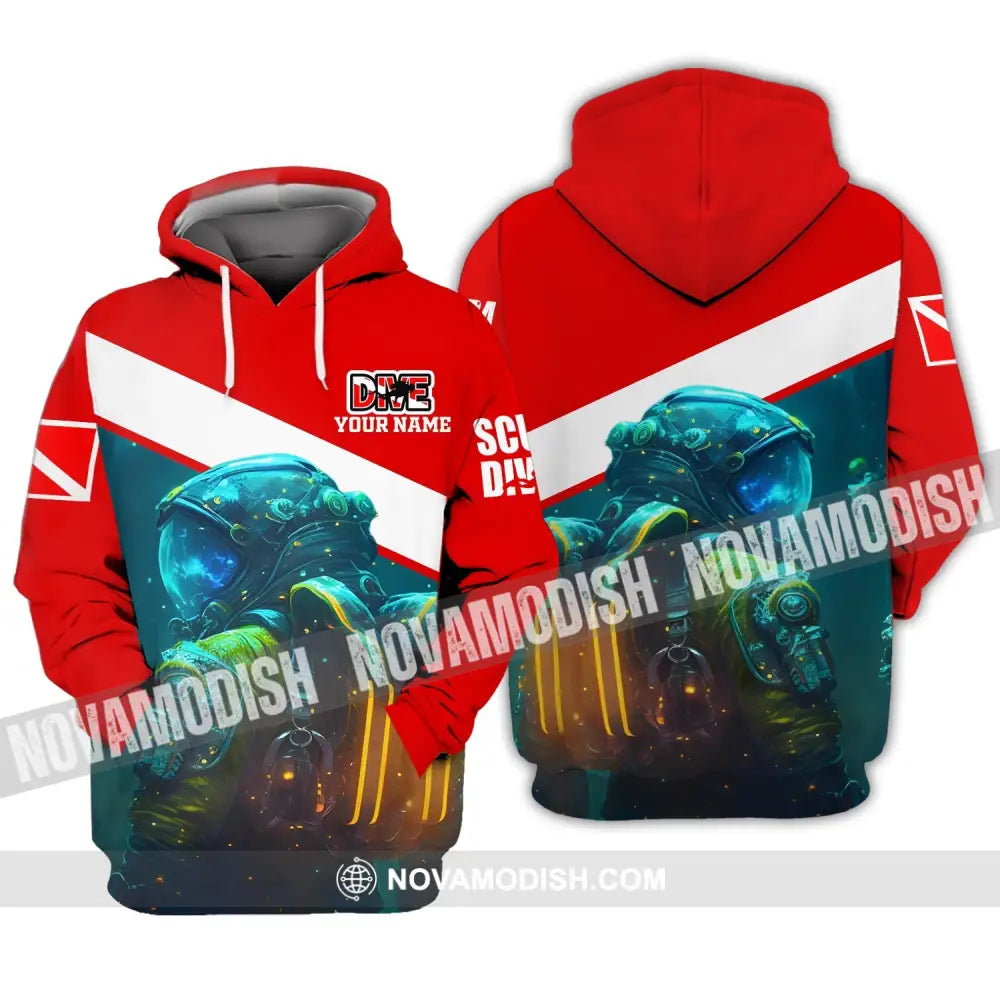 Unisex Shirt - Custom Dive Name T-Shirt - Personalized Shirt - Scuba Diver Hoodie / S T-shirt