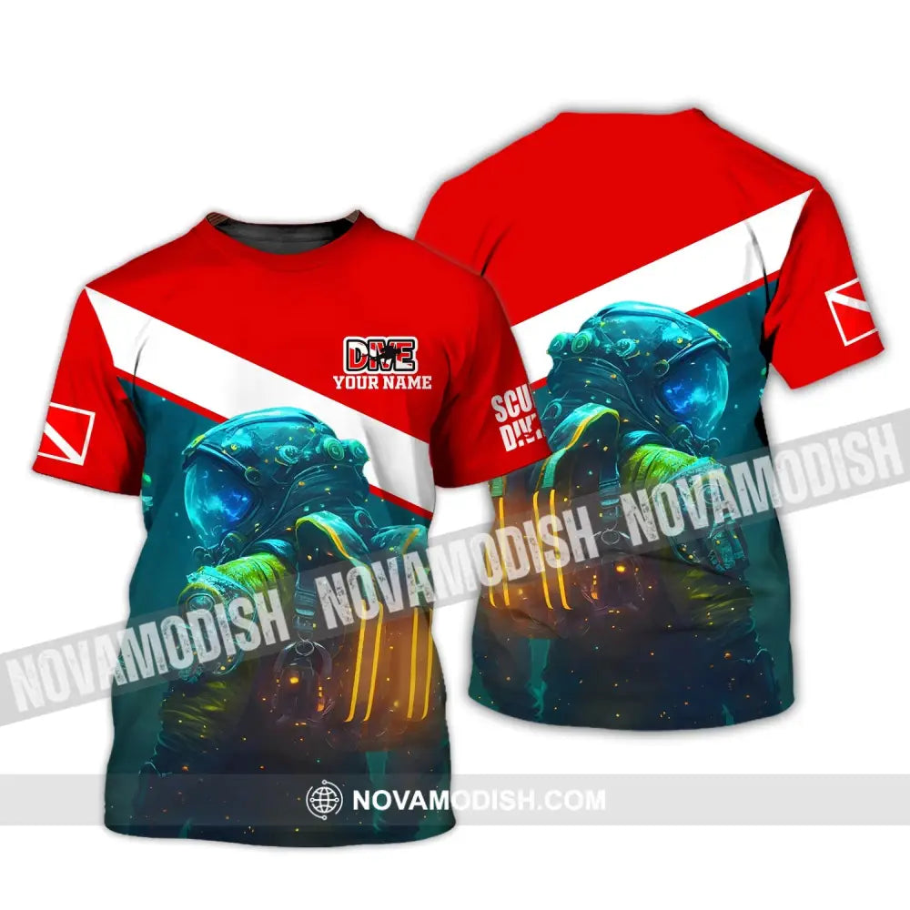 Unisex Shirt - Custom Dive Name T-Shirt - Personalized Shirt - Scuba Diver T-Shirt / S T-shirt
