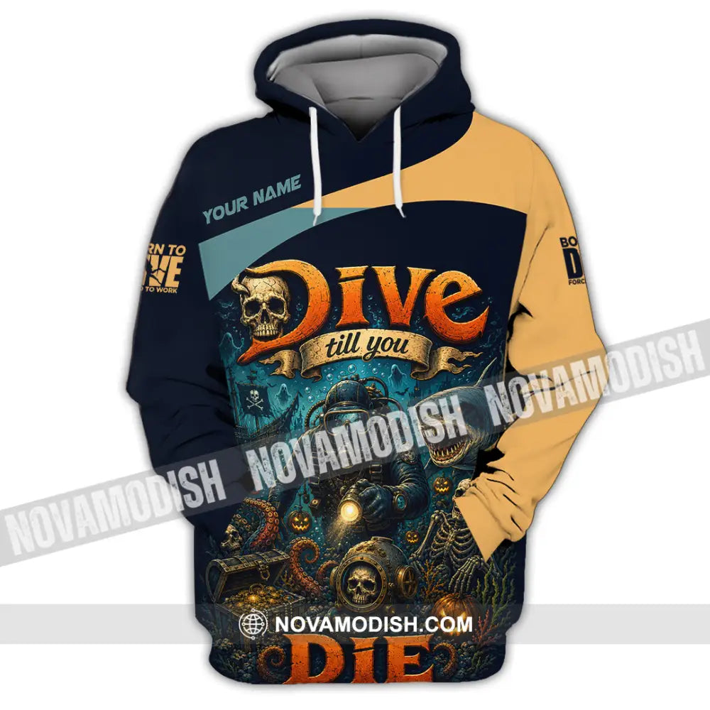Unisex Shirt - Custom Dive Till You Die Shirt - Hoodie / S - T-shirt