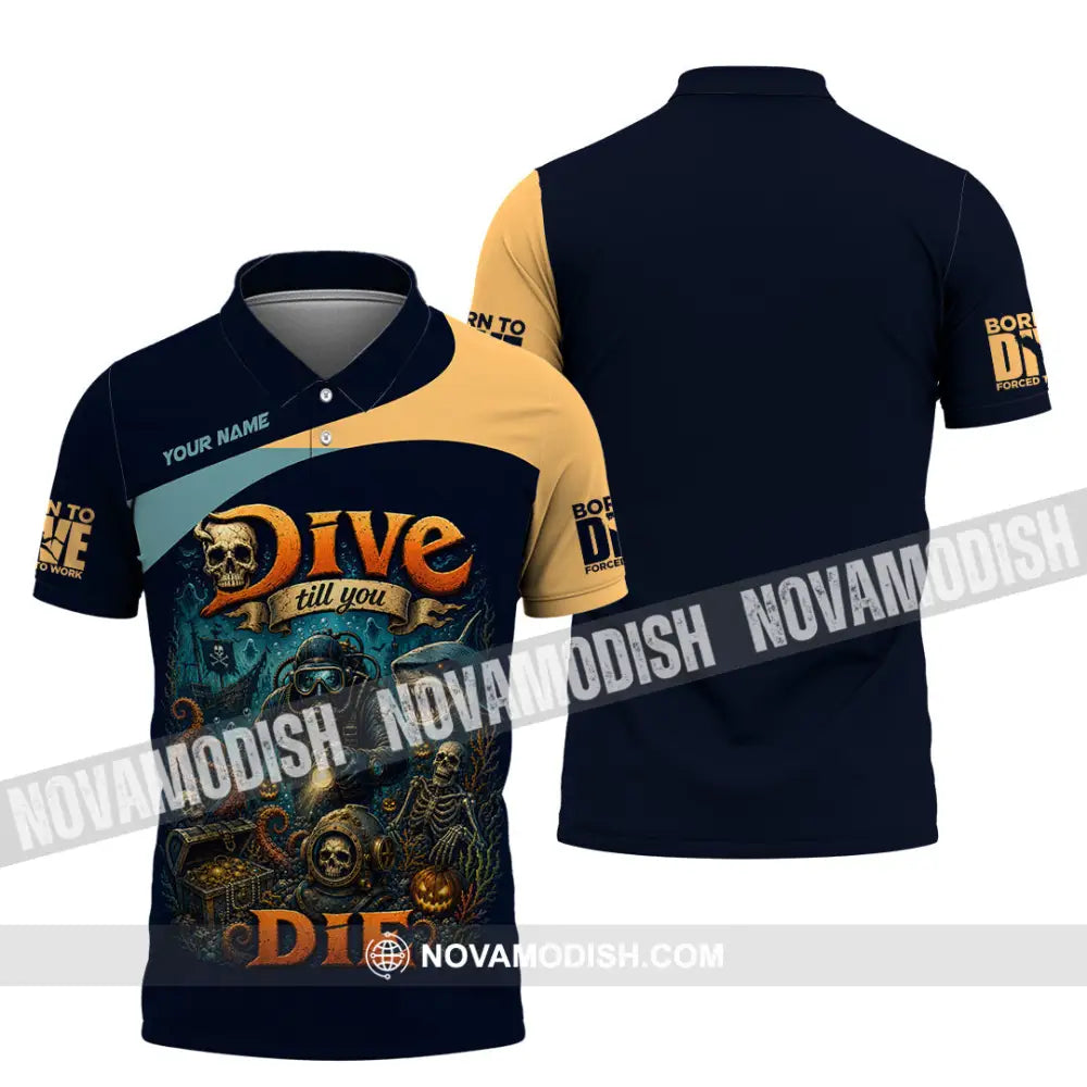Unisex Shirt - Custom Dive Till You Die Shirt - Polo Shirt / S - T-shirt