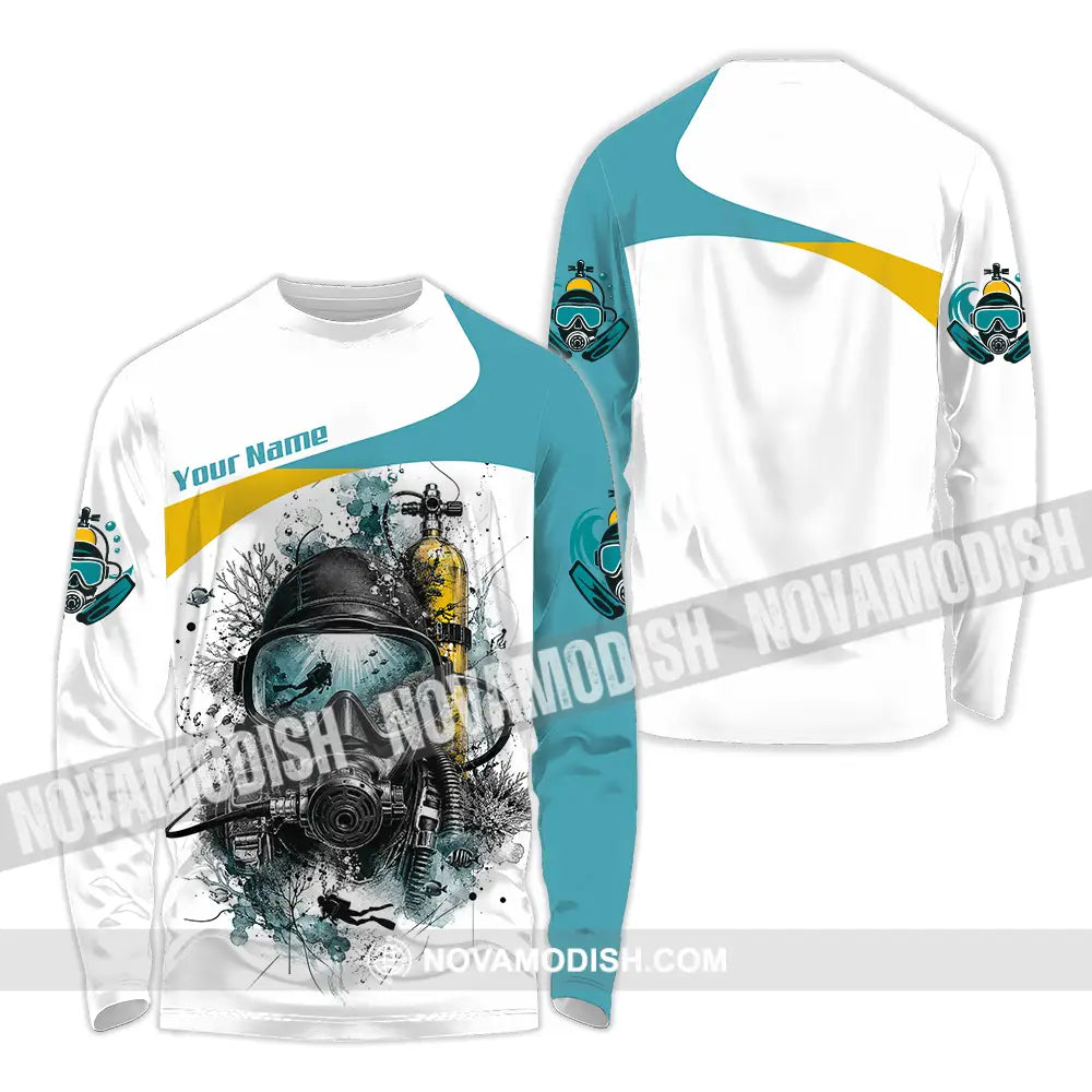Unisex Shirt - Custom Diving Shirt - Long Sleeve Shirt / S - T-shirt