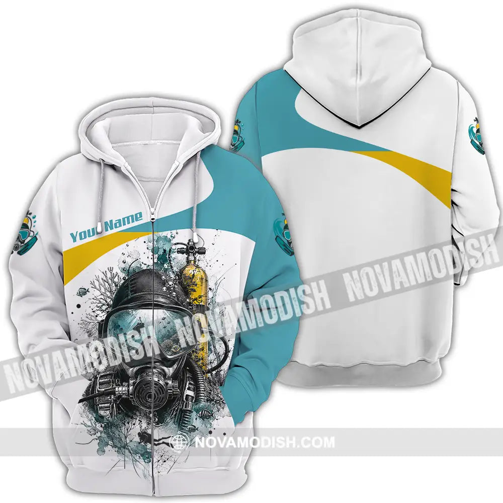 Unisex Shirt - Custom Diving Shirt - Zipper Hoodie / S - T-shirt