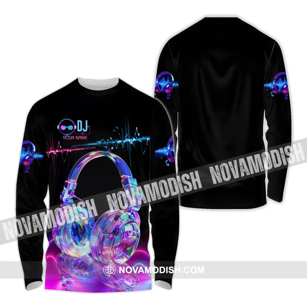 Unisex Shirt - Custom DJ 3D Shirt Long Sleeve Shirt / S T-shirt